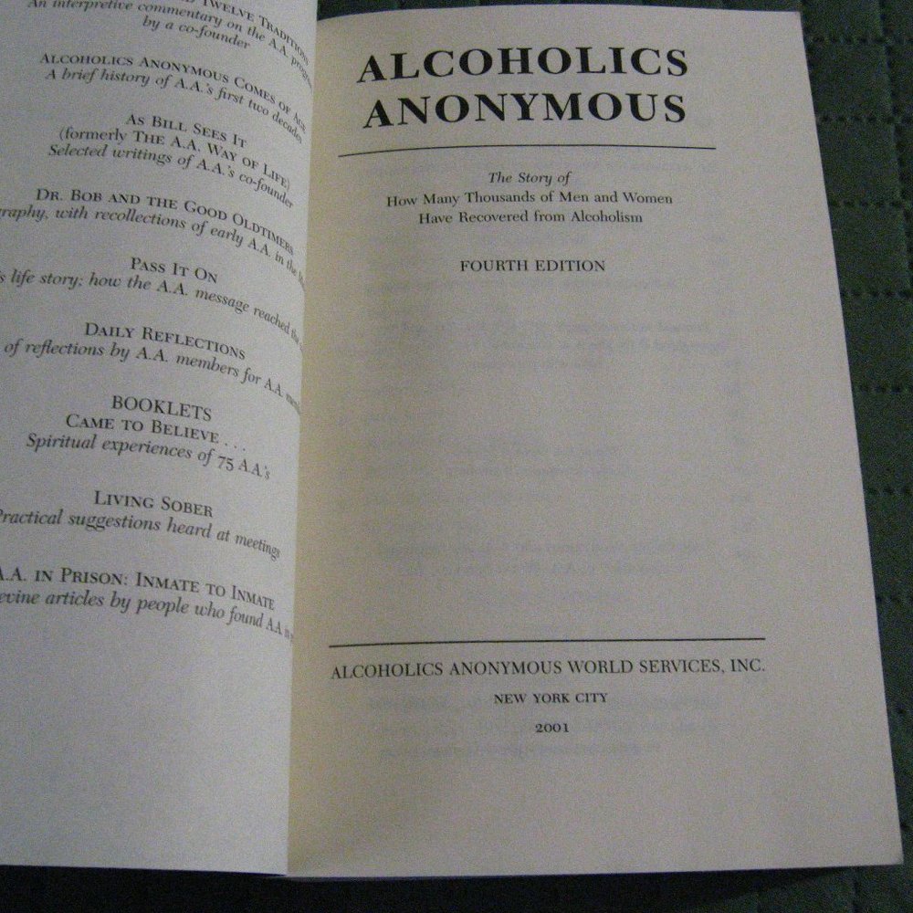 Alcoholics Anonymous 2001 Book View 5